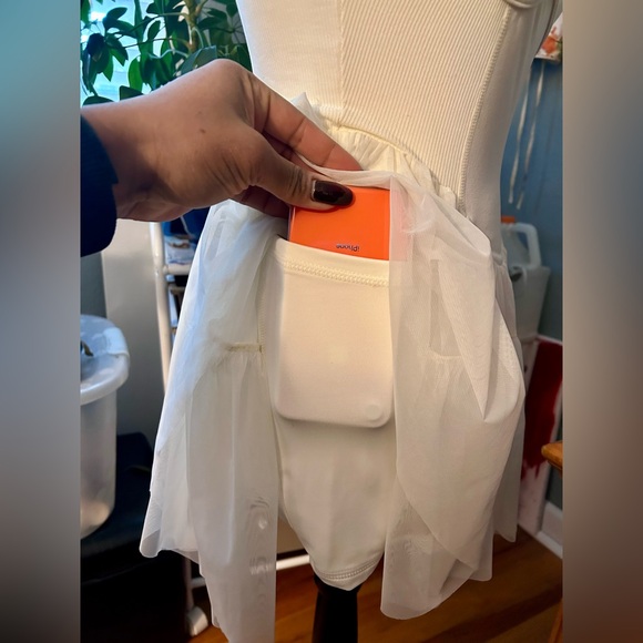 Popflex Active. Corset Pirouette Dress - Ivory. Size  XS. - Picture 7 of 7